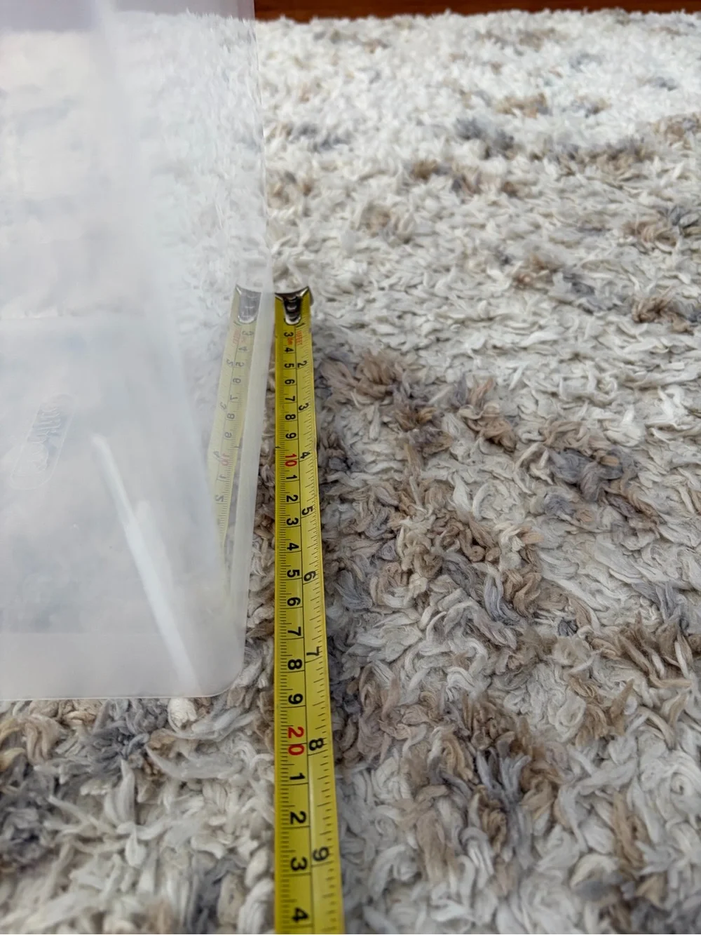Sterilite Clear Plastic Storage File Container with Gray Lid Handle
